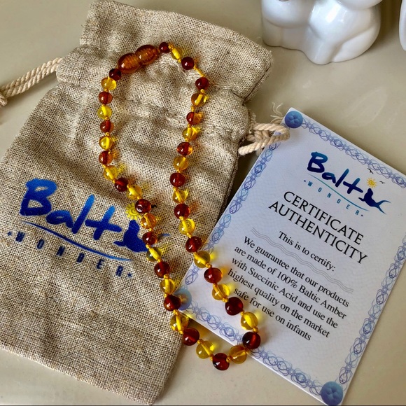 Baltic Amber Baby Toddler Necklace - Picture 1 of 3